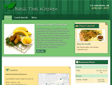 Tablet Screenshot of basilthaikitchen.com